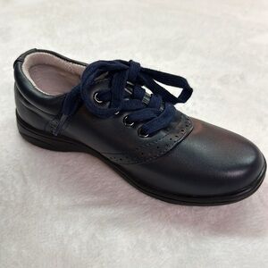 Laura Ashley Every Step Deep Navy Blue Oxford School Girls Uniform Shoe Size 1